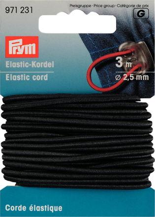 P971231 - Elastic-Cord 2.5mm black x 3m