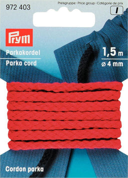 P972403 - Parka Cord 4mm red x 1.5m