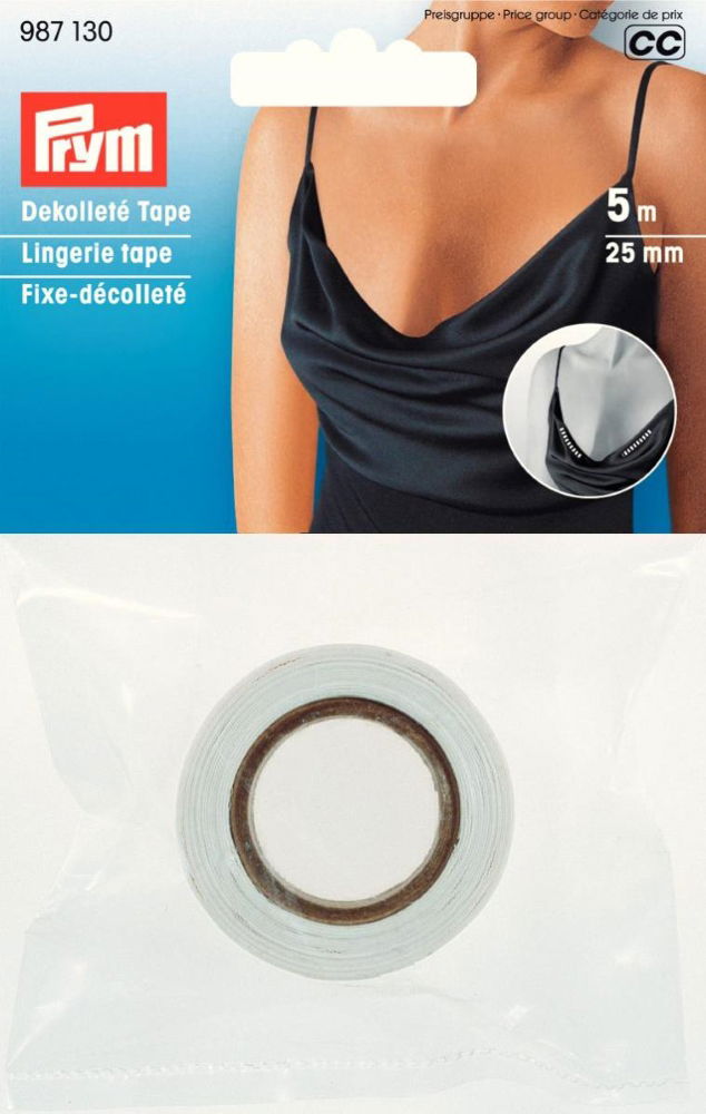P987130 - Lingerie Tape 25mm transparent x 5m