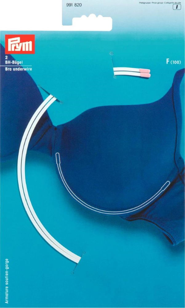 P991820 - Bra underwire size F (100) white x 2pc