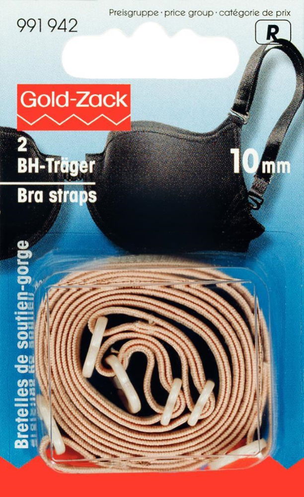 P991942 - Bra straps 10mm flesh x 2pc
