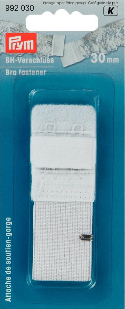 P992030 - Bra Fasten skin protection adj 2-ways 30mm white x 1pc