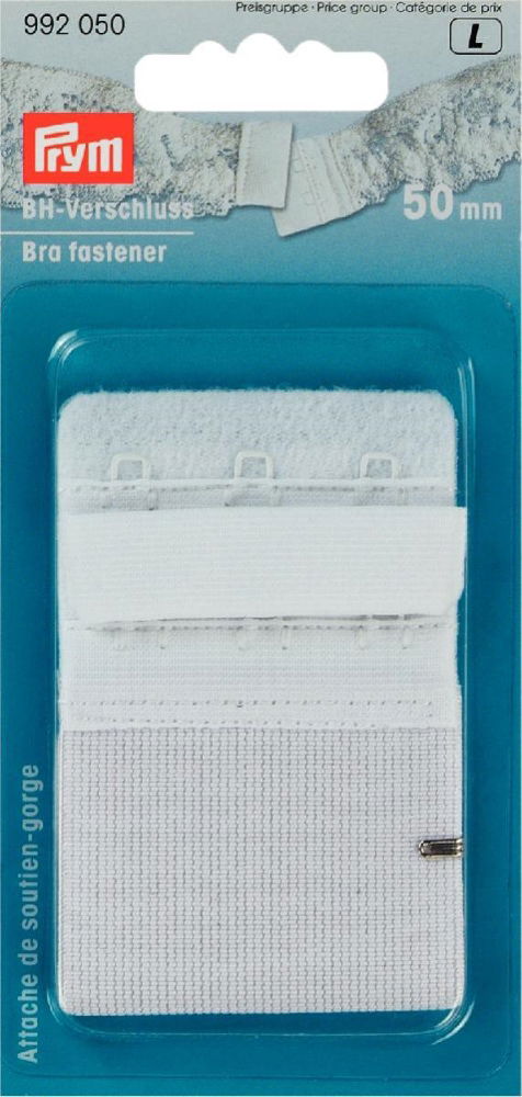 P992050 - Bra Fasten skin protection adj 2-ways 50mm white x 1pc