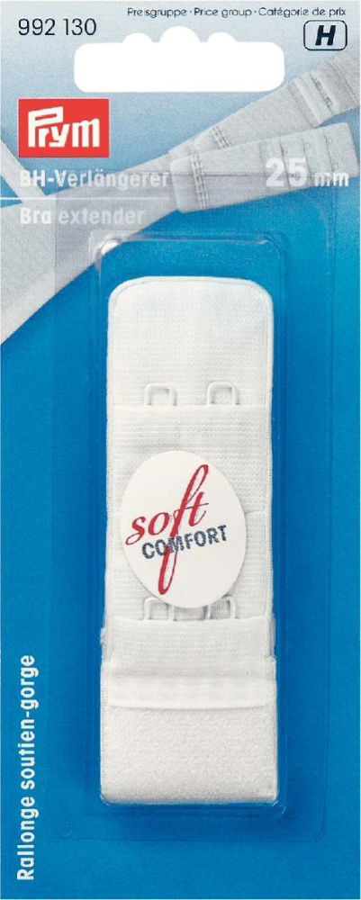 P992130 - Bra extender 25mm 3 x 2 hooks white