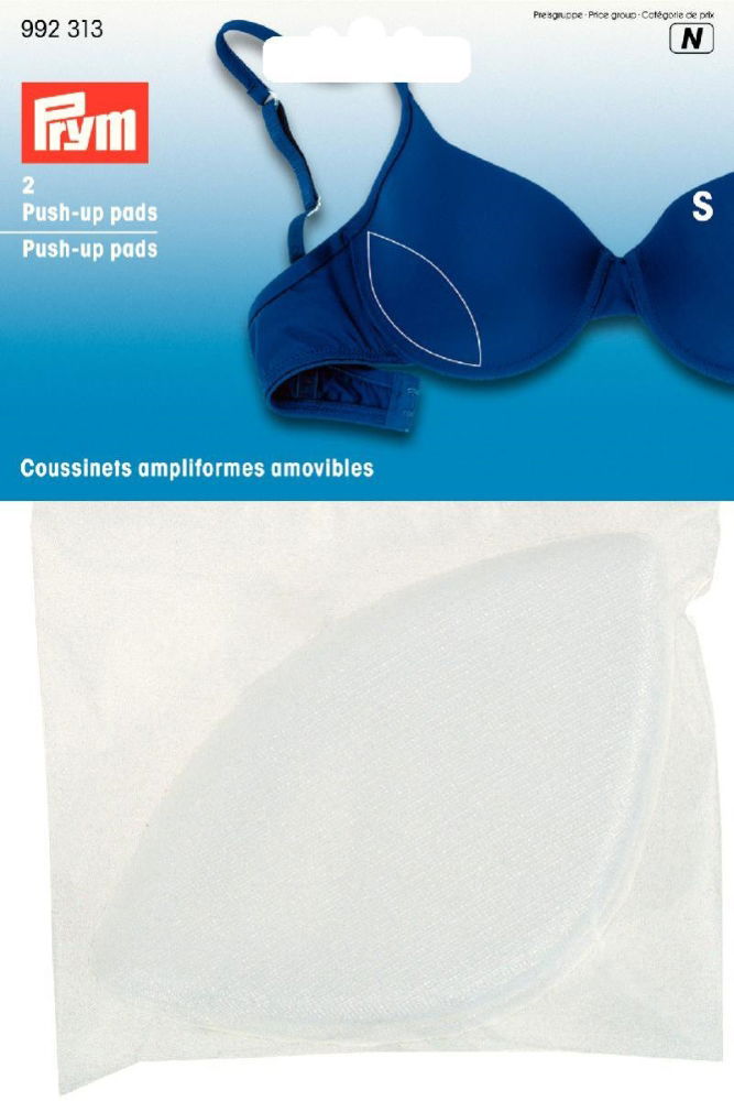 P992313 - Push-up pads small white Covering Material 100 % PA x 2pcs