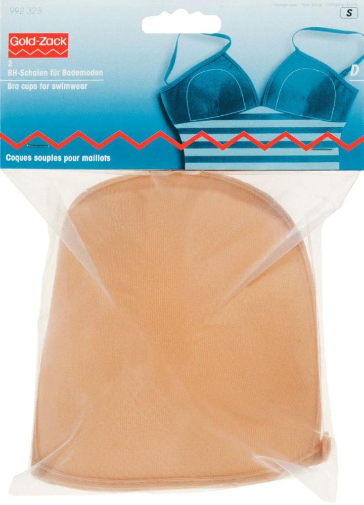 P992323 - BRA CUPS FOR SWIMWEAR SIZE D FLESH X 2pcs