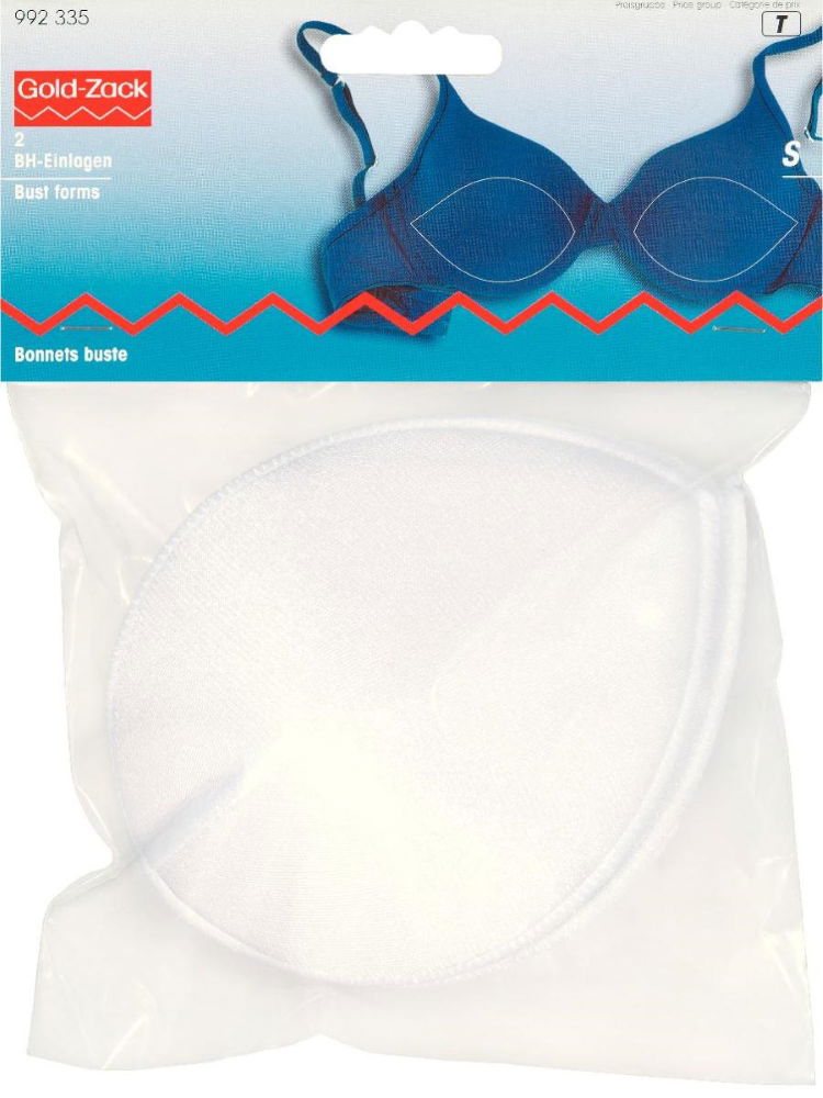 P992335 - BUST FORMS SIZE S WHITE COVERING MAT. 100% PA X 2pcs