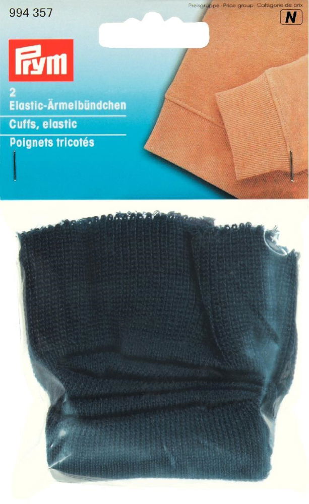 P994357 - Elastic Cuffs navy blue X 2