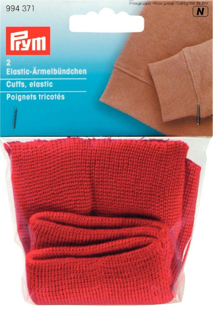 P994371 - Elastic Cuffs red x 2pc