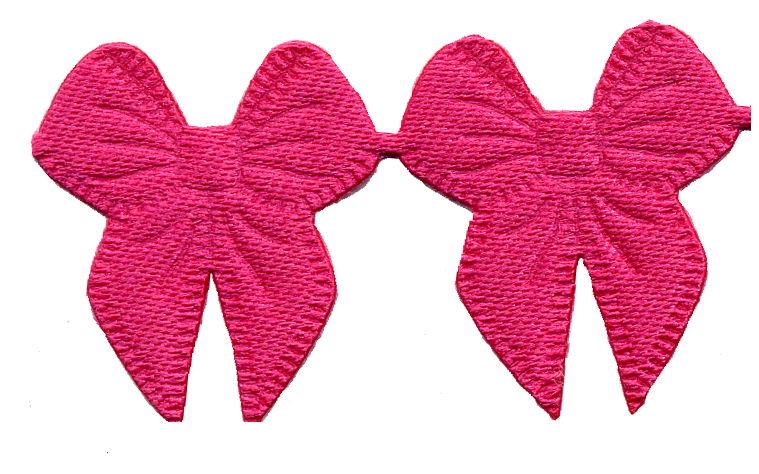 PADC-BCE - PADDED TRIM BOW CERISE