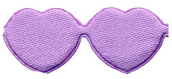 PADC-HLI - PADDED TRIM HEARTS LILAC