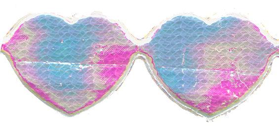 PADC-HPL - PADDED TRIM HEARTS PEARL