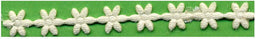 PADC-MFCR - PADDED TRIM MINI FLOWERS CREAM