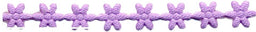 PADC-MFLI - PADDED TRIM MINI FLOWERS LILAC