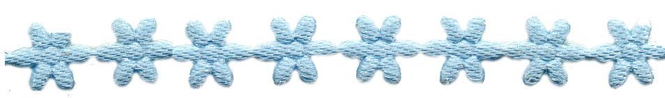 PADC-MFPB - PADDED TRIM MINI FLOWERS PALE BLUE