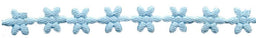 PADC-MFPB - PADDED TRIM MINI FLOWERS PALE BLUE