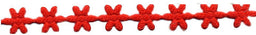 PADC-MFR - PADDED TRIM MINI FLOWERS RED