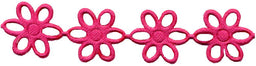 PADC-OCE - PADDED TRIM OPEN FLOWER CERISE