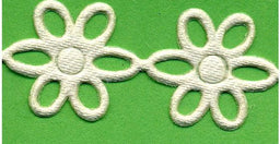 PADC-OCR - PADDED TRIM OPEN FLOWER CREAM