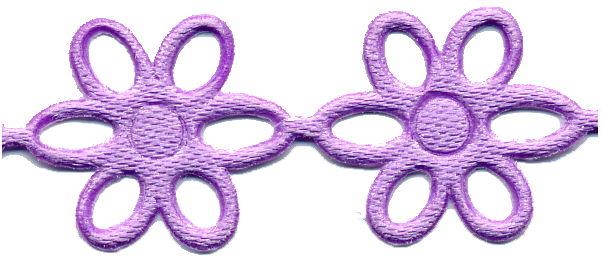 PADC-OLI - PADDED TRIM OPEN FLOWER LILAC