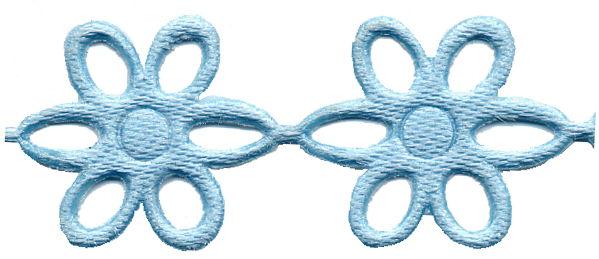 PADC-OPB - PADDED TRIM OPEN FLOWER PALE BLUE