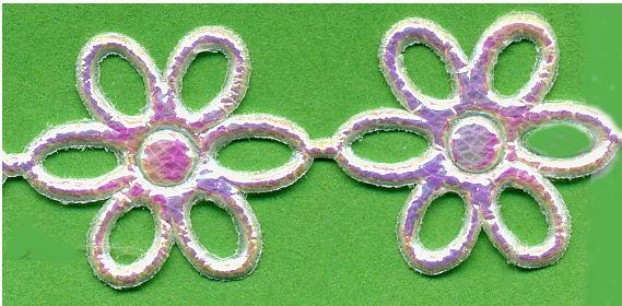 PADC-OPL - PADDED TRIM OPEN FLOWER PEARL