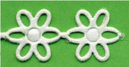 PADC-OWH - PADDED TRIM OPEN FLOWER WHITE