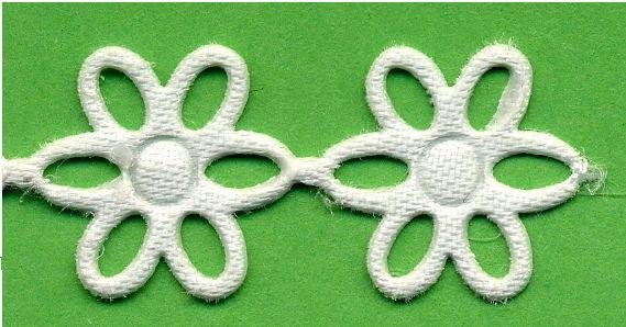 PADC-OWH - PADDED TRIM OPEN FLOWER WHITE