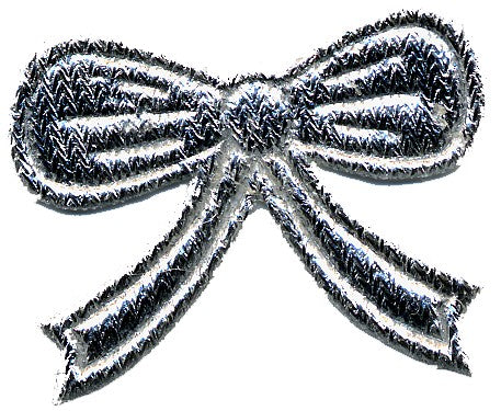 PADM-BS  **PADDED MOTIF BOW  SILVER