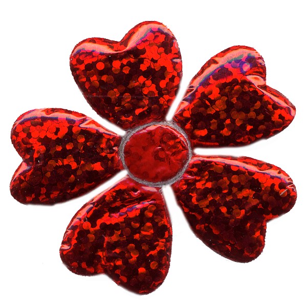 PADM-FR  **PADDED MOTIF FLOWER RED