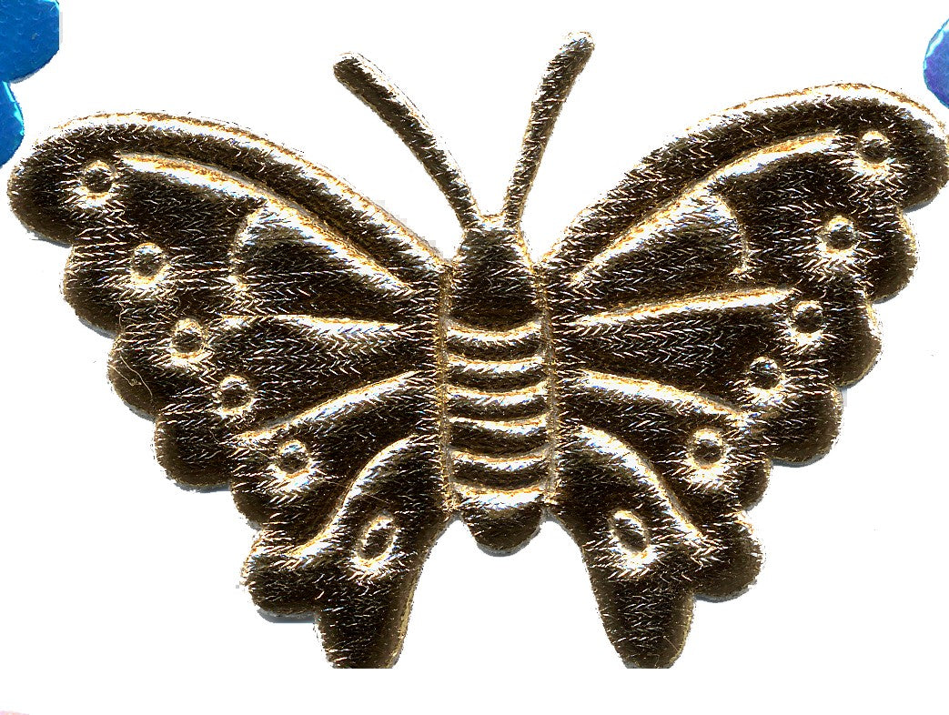 PADM-LBG  **PADDED MOTIF BUTTERFLY GOLD