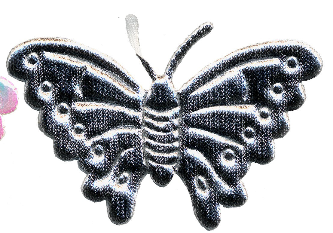 PADM-LBS  **PADDED MOTIF BUTTERFLY SILVER