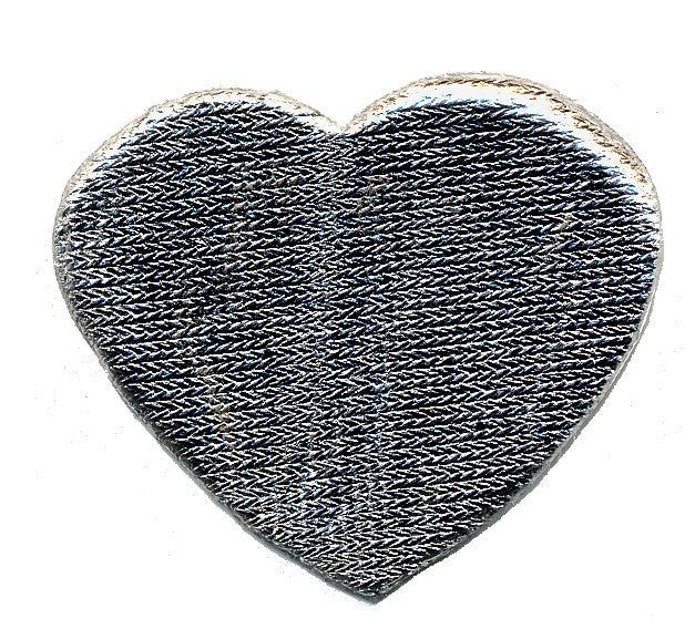 PADM-LHS **PADDED MOTIF LARGE HEART SILVER