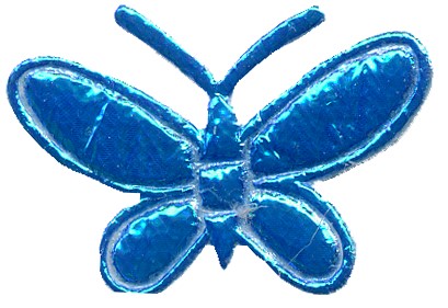 PADM-SBDB **SMALL PADDED MOTIF BUTTERFLY DARK BLUE