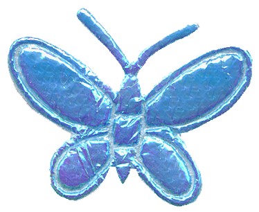 PADM-SBPB **SMALL PADDED MOTIF BUTTERFLY PALE BLUE