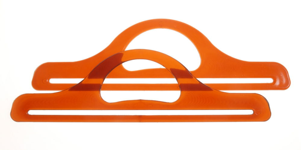 PLA - PL AMBER PLASTIC HANDLE(PAIR) 32cm (Elbesee)