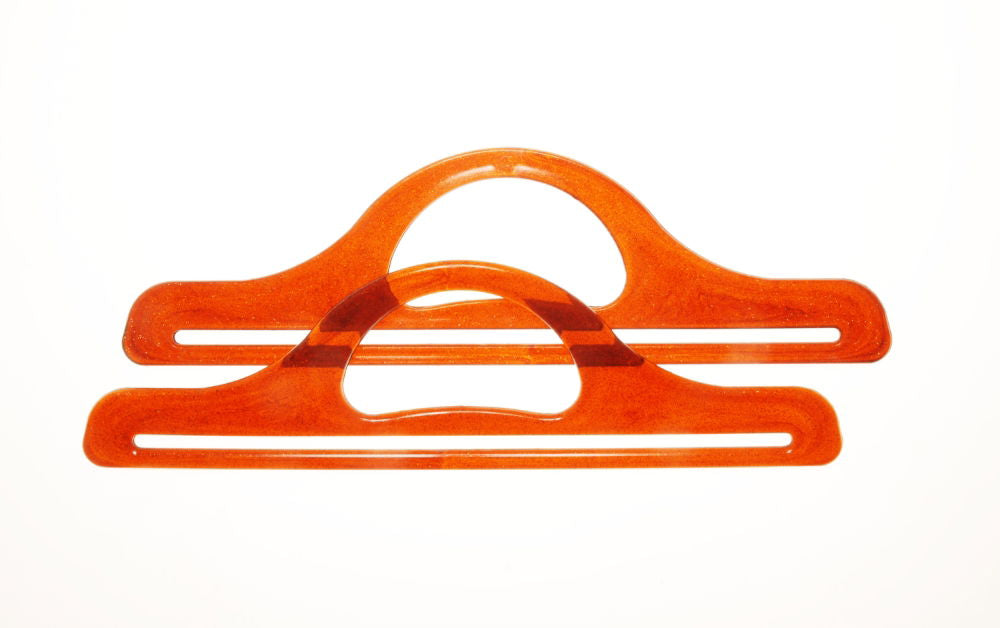 PLG - PL GOLD GLITTER PLASTIC BAG HANDLE (PAIR) 32cm (Elbesee)