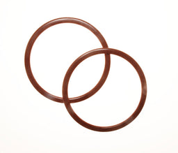 PRHD - 6 INCH PLASTIC RING HANDLE DARK BROWN (PAIR) 15cm (Elbesee)