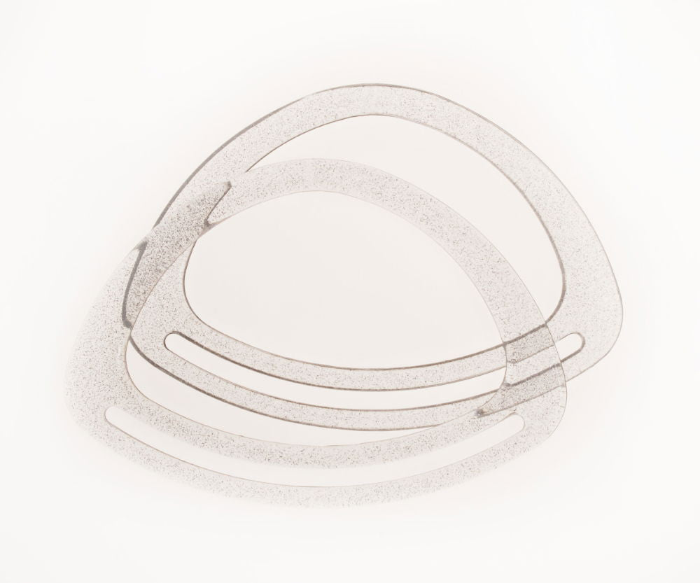 PTS - PT SILVER GLITTER PLASTIC BAG HANDLE(PAIR) 20cm (Elbesee)