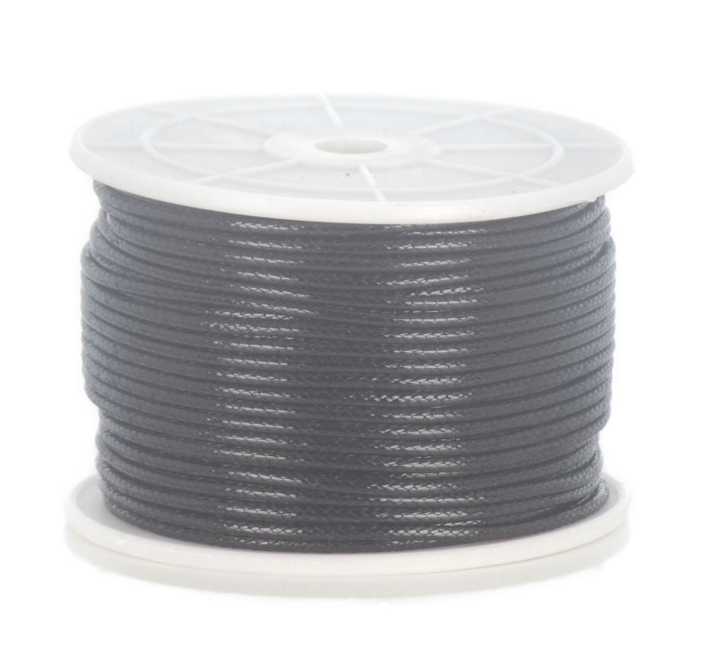 RCT1BL - ROUND COTTON THONGING 1MM BLACK