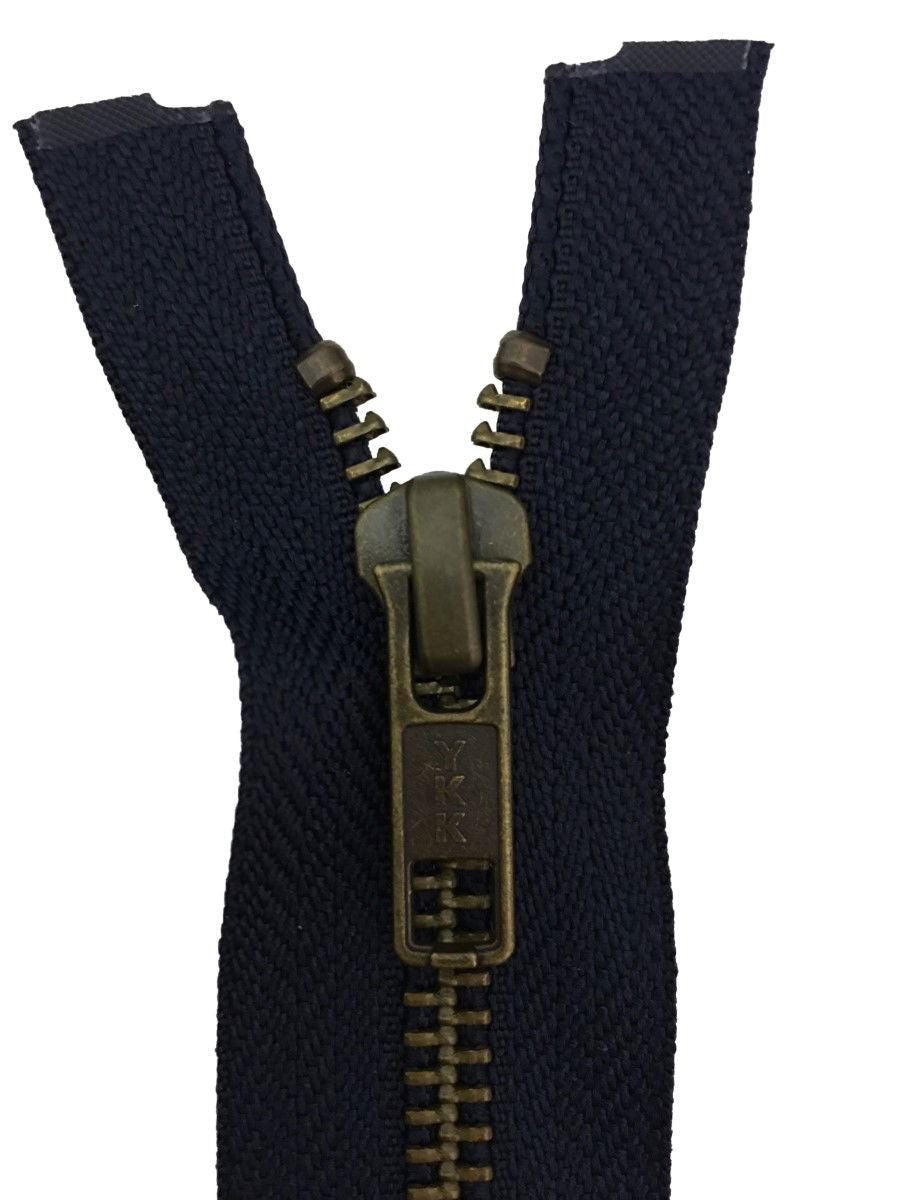 RGKBOR56-26-560 - YKK METAL OPEN END ZIP 26 inch 66 cm 560 DK SLATE GREY