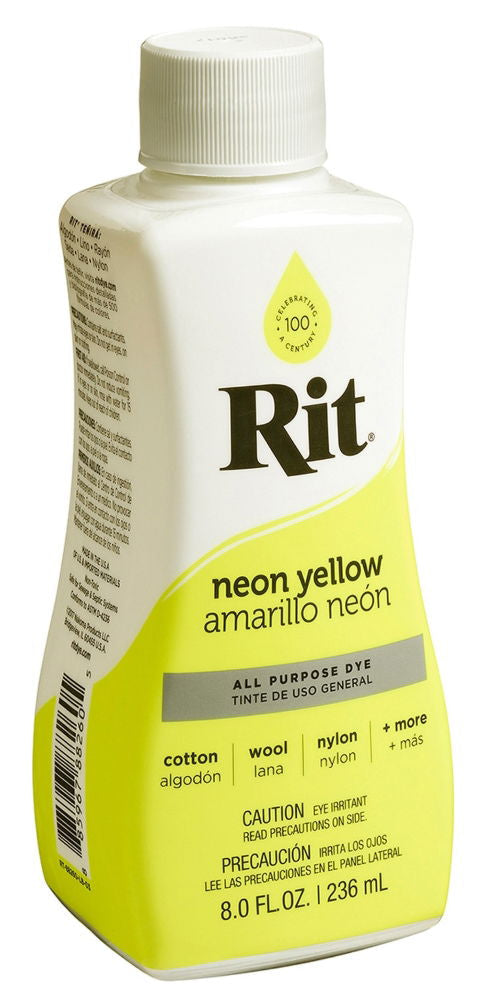 RITL26 - RIT LIQUID DYE 236ML 8OZ 26 NEON YELLOW