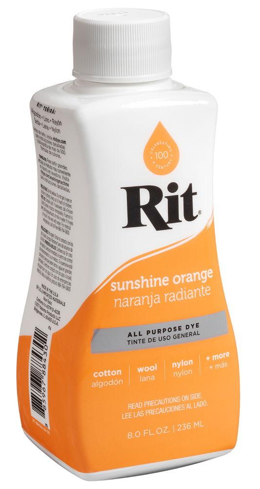 RITL43 - RIT LIQUID DYE 236ML 8OZ 43 SUNSHINE ORANGE