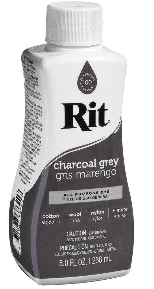 RITL62 - RIT LIQUID DYE 236ML 8OZ 62 CHARCOAL GREY
