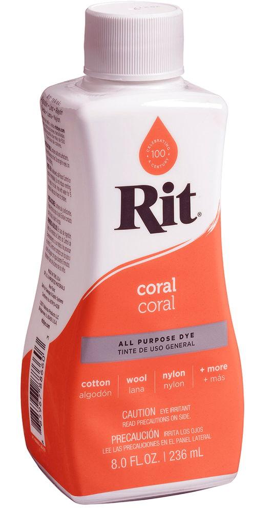 RITL66 - RIT LIQUID DYE 236ML 8OZ 66 CORAL