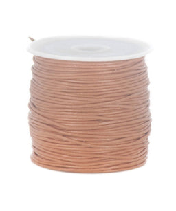 RLT1BR - ROUND LEATHER THONGING 1MM BROWN