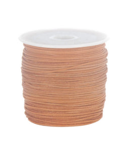 RLT1N - ROUND LEATHER THONGING 1MM NATURAL