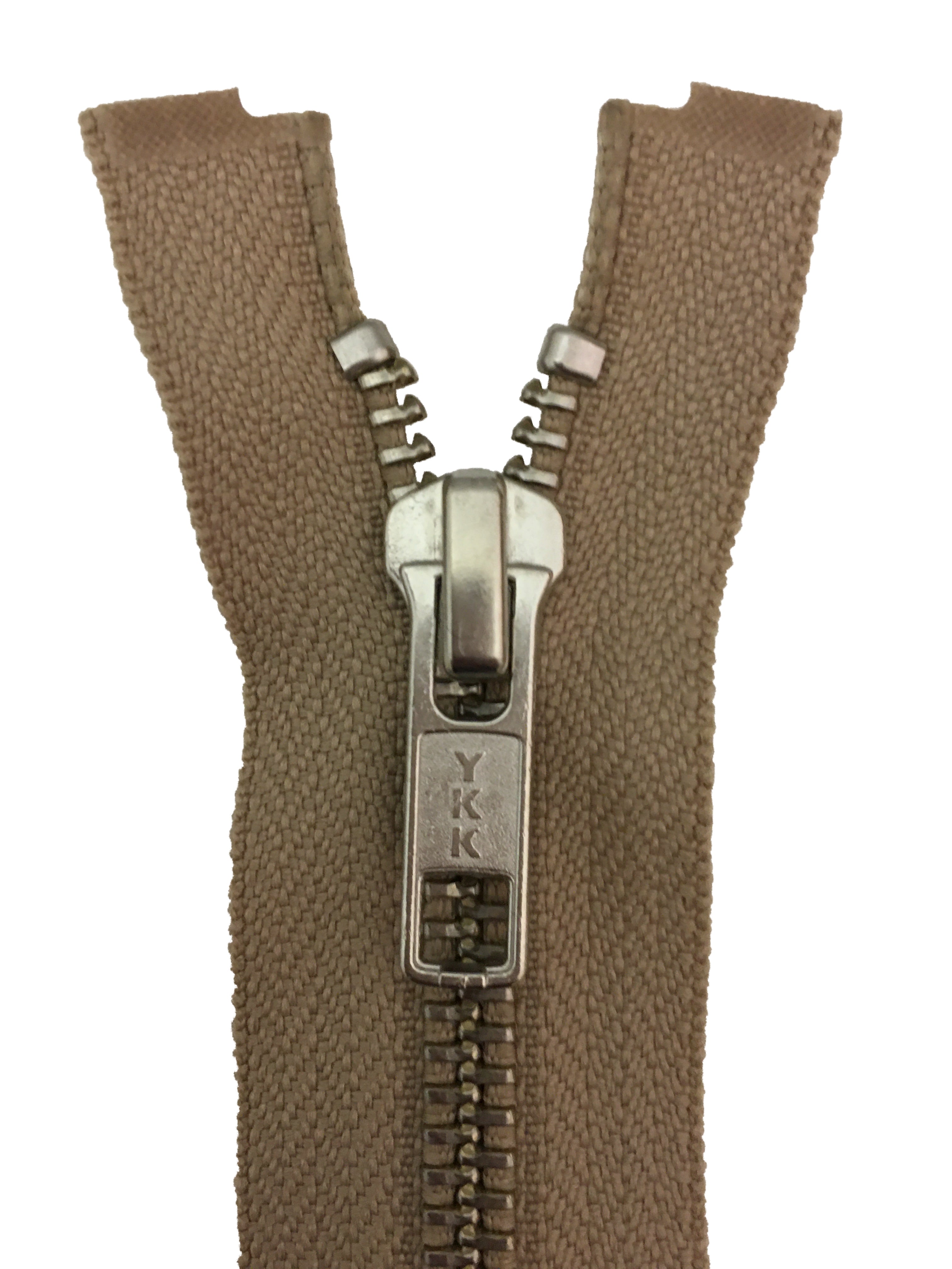 RGOR56-26-573 - YKK METAL MED OPEN END 26 inch (66 cm) 572 DARK BEIGE
