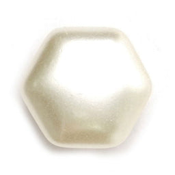 S0076 - SEHLBACH C BUTTON SHANK RAISED HEXAGONAL PEARL 13MM X30