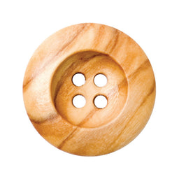 S0116 - SEHLBACH C BUTTON NAT BROWN MED X25